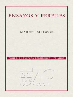 cover image of Ensayos y perfiles